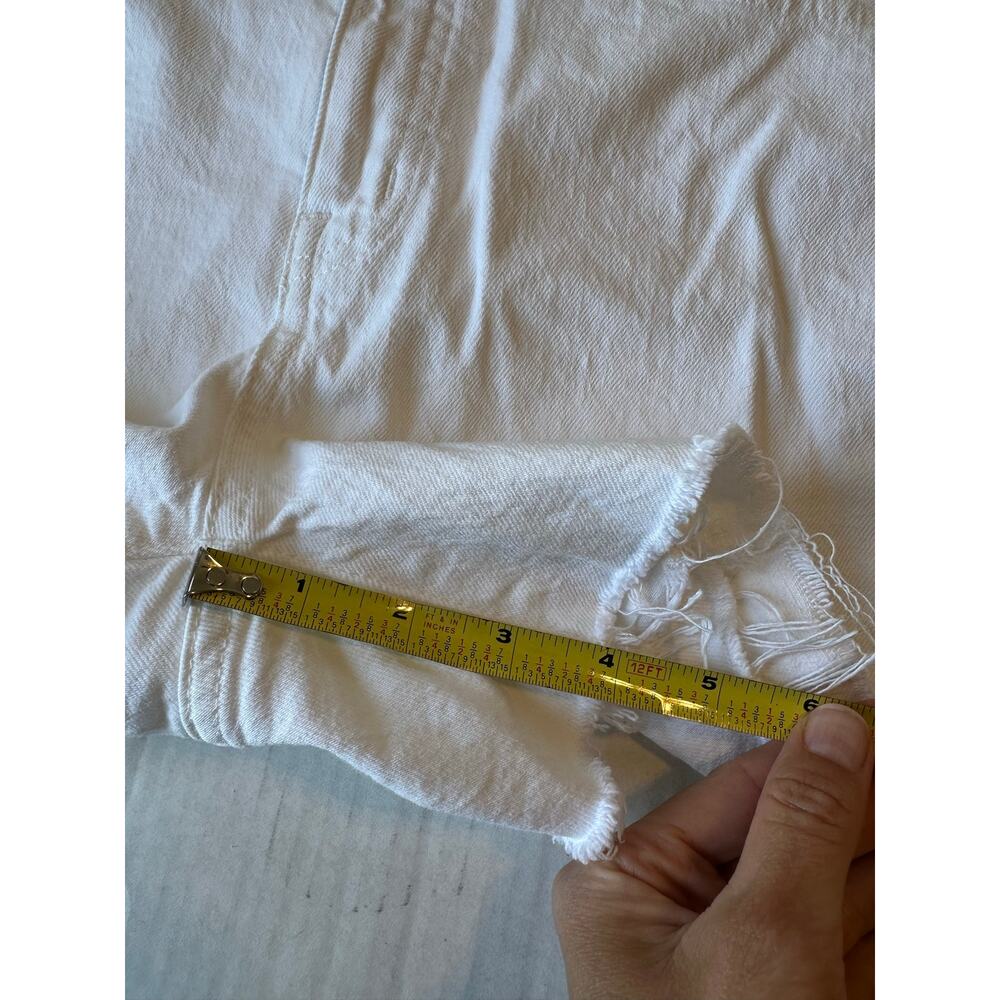 Madewell High Rise White Denim Cutoff Shorts - Size 26 - Picture 8 of 8